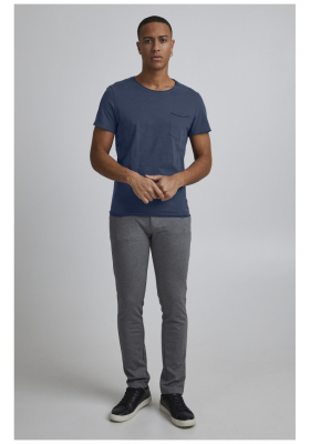 BLEND Noel 9766, Farmerkék Rövid Ujjú Póló