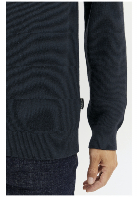 BLEND Colourblocked 4636, Zöld Kötött Pulóver