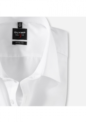 OLYMP Level Five 7060, Fehér Hosszú Ujjú Ing Body fit, New York Kent