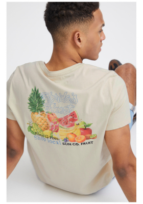 BLEND 7039, Homokszínű Rövid Ujjú Póló