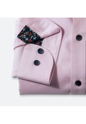 OLYMP Level Five 2059, Rózsaszín Hosszú Ujjú Ing, Body fit, New York Kent