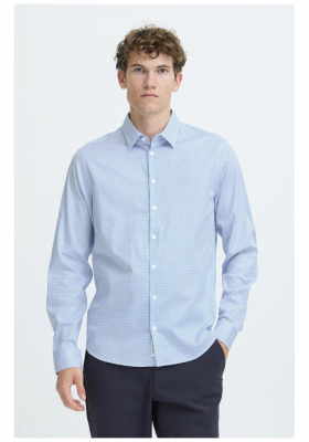 CASUAL FRIDAY Fridi 5588, Világoskék Hosszú Ujjú Ing 