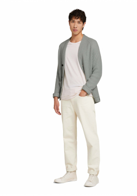 TOM TAILOR DENIM Cosy 8382, Szürke Kardigán
