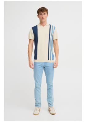 BLEND Atlas 7952, Kötött Rövid Ujjú Pulóver