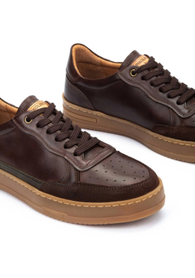  PIKOLINOS Xativa M1K-6383C1, Barna Borjúbőr Sneaker Félcipő