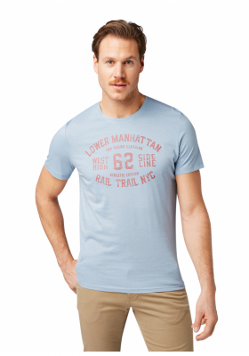 TOM TAILOR Manhattan 9891, Kék Rövid Ujjú Póló