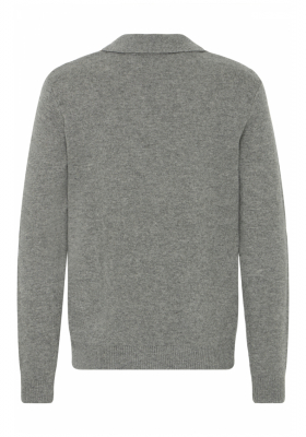 BLEND Branko 0276, Szürke Kötött Pulóver