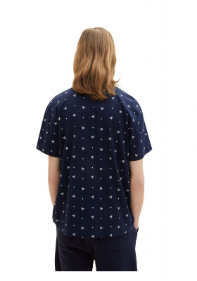 TOM TAILOR 6453, Sötétkék Rövid Ujjú Póló