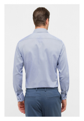 ETERNA Modern Fit 2640, Égkék Mintás Hosszú Ujjú Ing