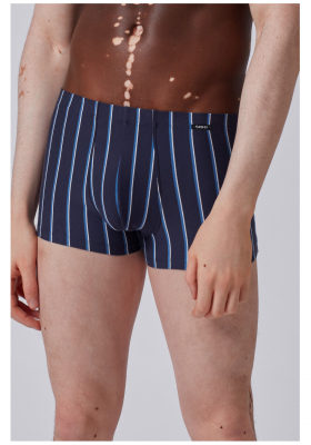 SKINY Cotton Advantage 6893, Kék Csíkos Boxernadrág, Dupla Csomag NOS