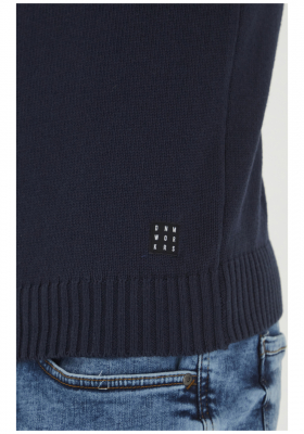 BLEND Novi 1646, Kék Kötött Kardigán