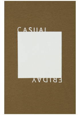 CASUAL FRIDAY Thor Crew Neck 3585, Barna Rövid Ujjú Póló