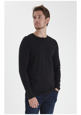 CASUAL FRIDAY Theo 3726, Fekete Hosszú Ujjú Póló, NOOS