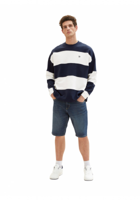 TOM TAILOR 5654, Sötétkék Farmer Rövidnadrág