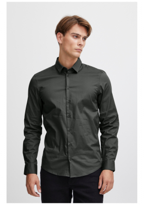 CASUAL FRIDAY Palle 0924, Kaktuszzöld Hosszú Ujjú Ing