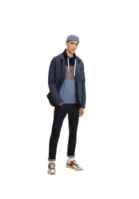 TOM TAILOR 2924 Sálnyakú Pulóver Kék