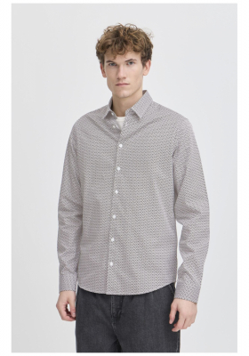 CASUAL FRIDAY Fridi 5588, Szürkésbarna Hosszú Ujjú Ing