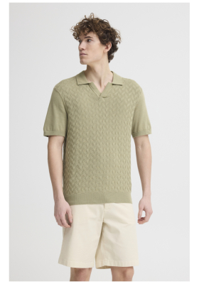 CASUAL FRIDAY Dyrvik 6265, Zöld Kötött Rövid Ujjú