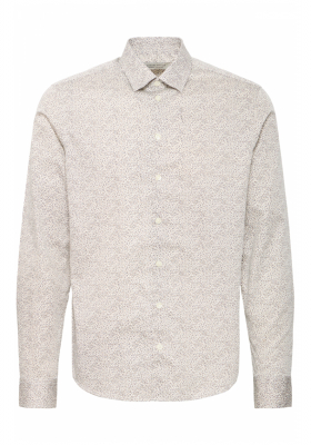 CASUAL FRIDAY Nilo 5589, Bézs Aprómintás Hosszú Ujjú Ing