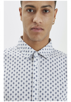 CASUAL FRIDAY Anton 3339, Fehér , Aprómintás Rövid Ujjú Ing 