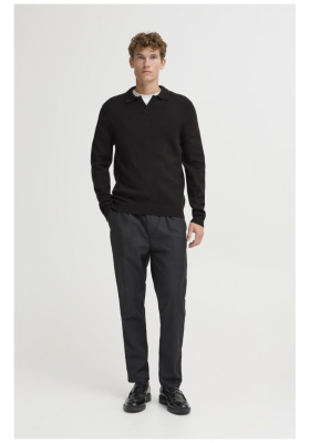 CASUAL FRIDAY Karl 5311, Fekete Kötött Pulóver