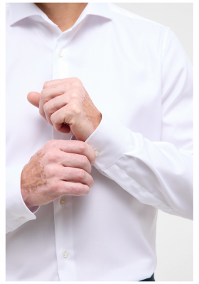 ETERNA Slim Fit 8817, Fehér Hosszú Ujjú Ing, Shark