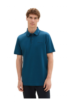 TOM TAILOR 1872, Kék Rövid Ujjú Ingpóló