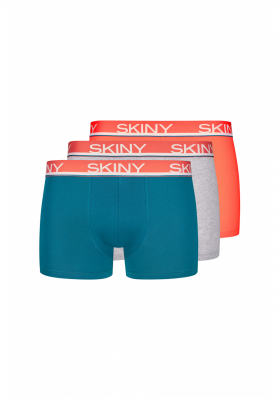 SKINY Cotton Multipack 6840, Multikolor Koral Boxerernadrág Tripla Csomag