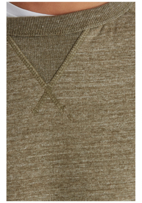 BLEND Alton 6979, Zöld Környakú Pulóver,