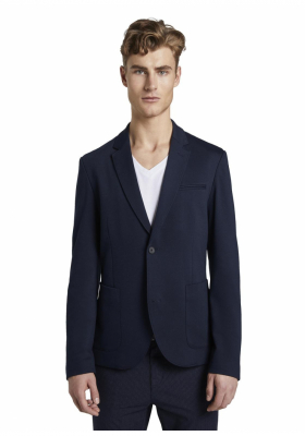 TOM TAILOR DENIM Twill Piquee 7134, Kék Zakó