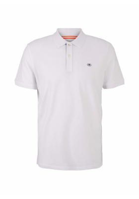 TOM TAILOR 7713, Fehér Rövid Ujjú Ingpóló