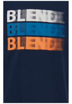 BLEND 5045, Kék Rövid Ujjú Póló