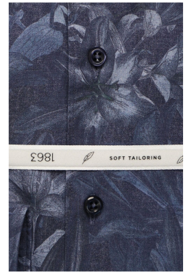ETERNA 1863 Modern Fit 1437, Kék Hosszú Ujjú Ing