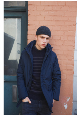 CASUAL FRIDAY Oconell 3946, Kék Bélelt Dzseki