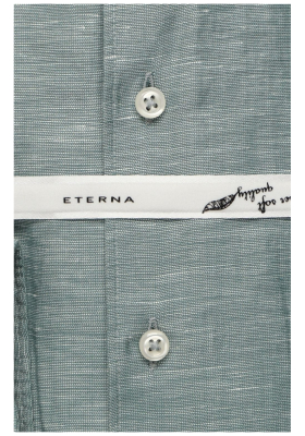 ETERNA 1863 Modern Fit 2355, Zöld Vászon Hosszú Ujjú Ing