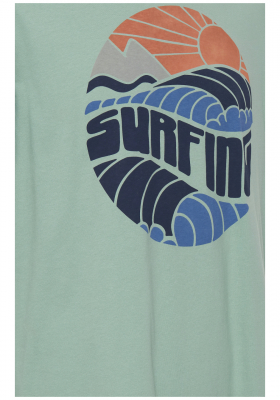 BLEND Surfing 3754, Zöld Rövid Ujjú Póló