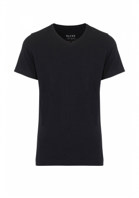 BLEND Dinton 2-Pack 1996, Fekete Rövid Ujjú Póló V-nyakú