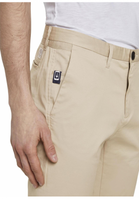 TOM TAILOR Tech Chino 7673, Bézs Chinonadrág
