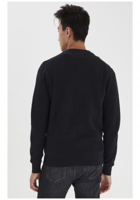 CASUAL FRIDAY Zipper 1986,Fekete Kötött Kardigán