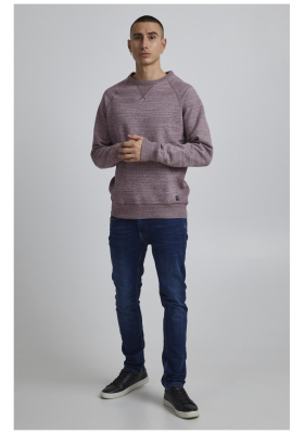 BLEND Alton 6979, Piros Környakú Pulóver