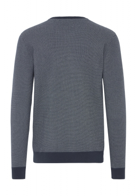 BLEND Baal 0121, Kék Kötött Pulóver