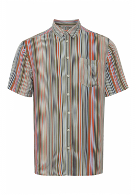 BLEND Agan 7693, Csíkos Rövid Ujjú Ing