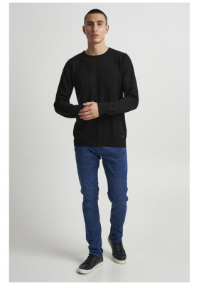 BLEND Nolen 2883, Fekete Kötött Pulóver