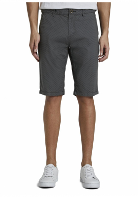 TOM TAILOR Chino Shorts 6331, Szürke Chino Rövidnadrág