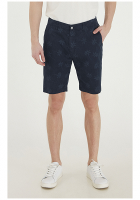 BLEND Palm Trees 2192, Kék Chino Rövidnadrág