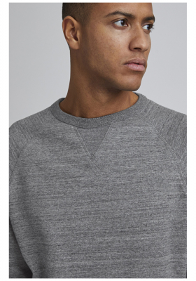 BLEND Alton 6979, Sötétszürke Környakú Pulóver