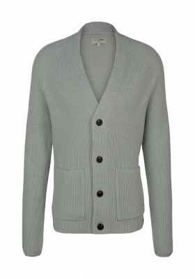 TOM TAILOR DENIM Cosy 8382, Szürke Kardigán