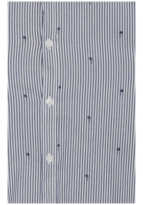 CASUAL FRIDAY Arthur 3343, Kék Csíkos Hosszú Ujjú Ing