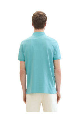 TOM TAILOR 1006, Vizkék Rövid Ujjú Ingpóló