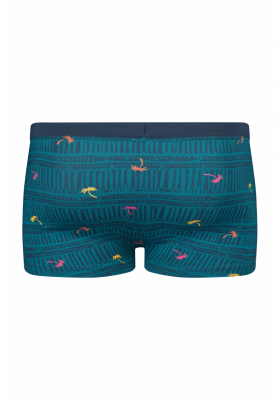 SKINY Summer Island 0060, Kék Pálmafák Boxer Úszónadrág